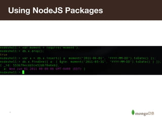 *
Using NodeJS Packages
 