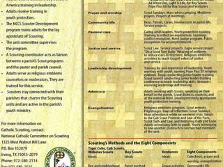 Session Three: Basic Skills for Catholic Scouting 