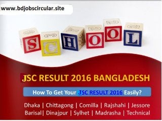 JSC Result 2016 Bangladesh