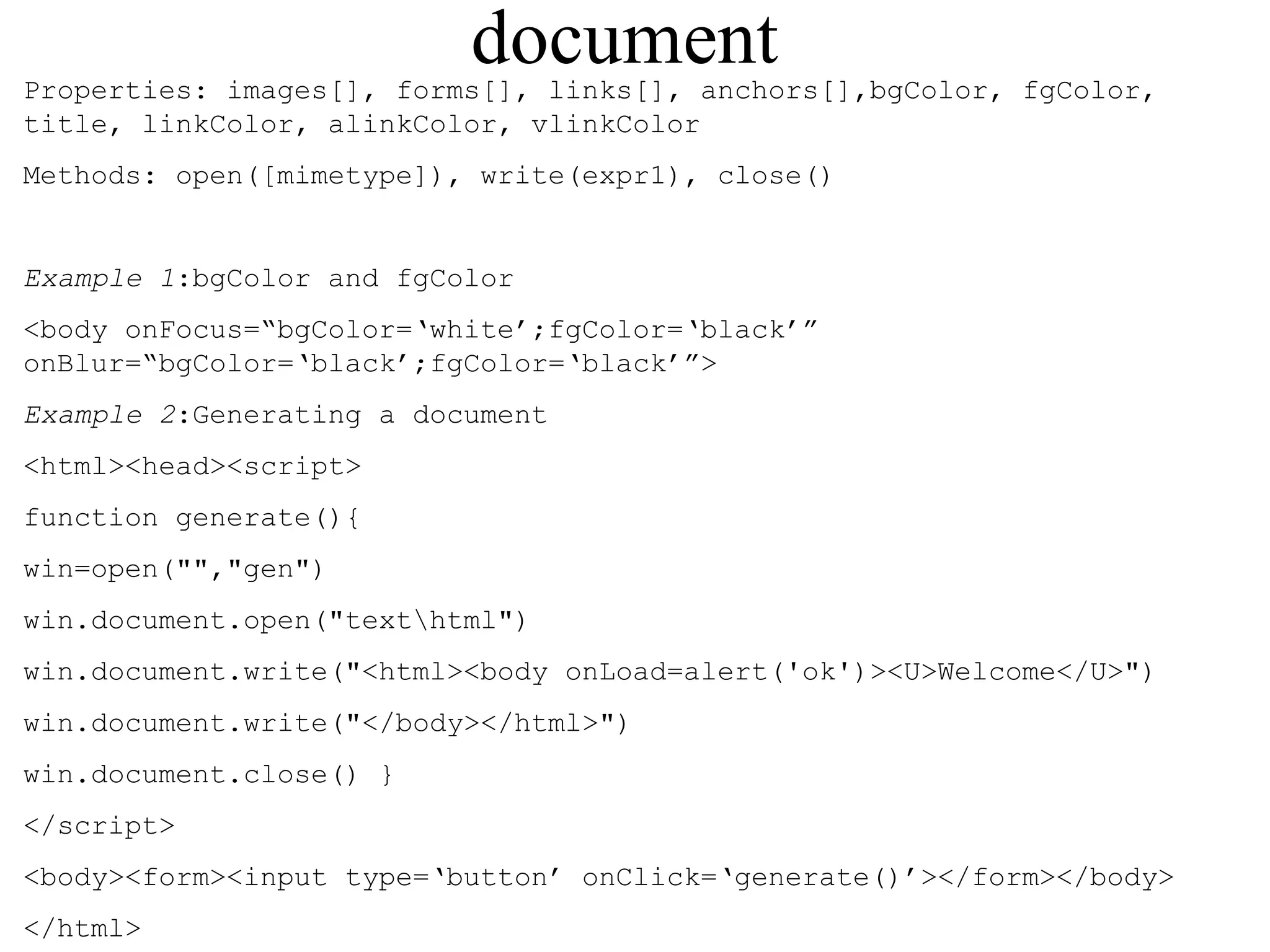 Jscript Fundamentals