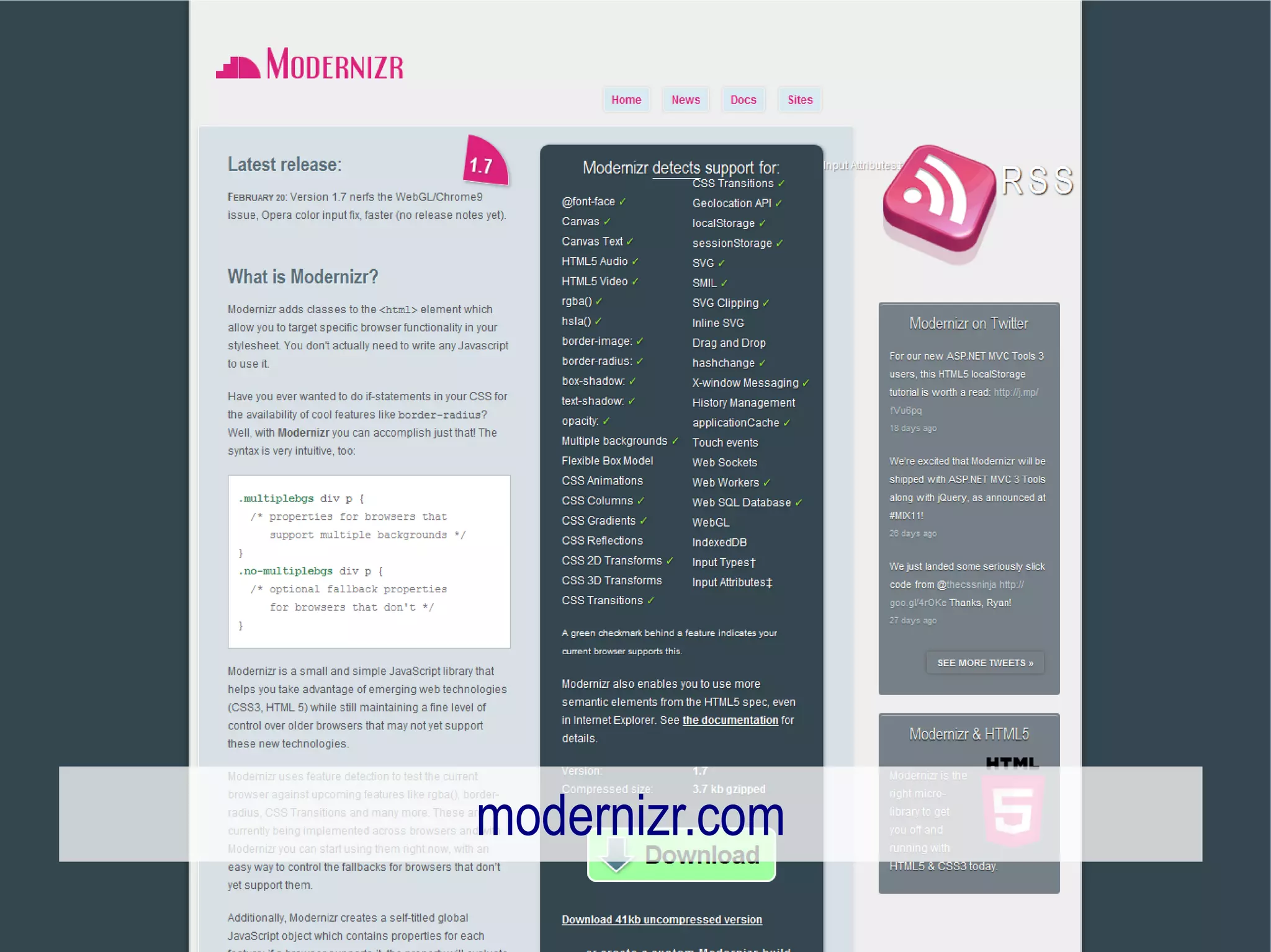 modernizr.com
 