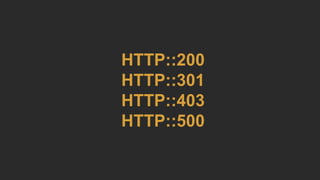 HTTP::200
HTTP::301
HTTP::403
HTTP::500
 