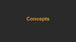Concepts
 
