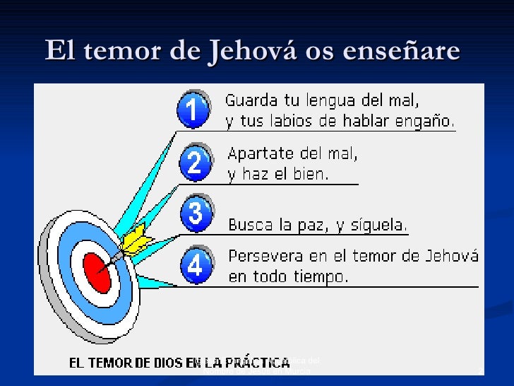 Diferentes fases del Temor Reverente