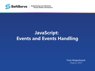 JavaScript: Events Handling | PPT