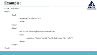 Event In JavaScript | PPTX