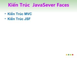 Kiến Trúc  JavaSever Faces Kiến Trúc MVC Kiến Trúc JSF 