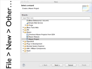 File > New > Other…

 