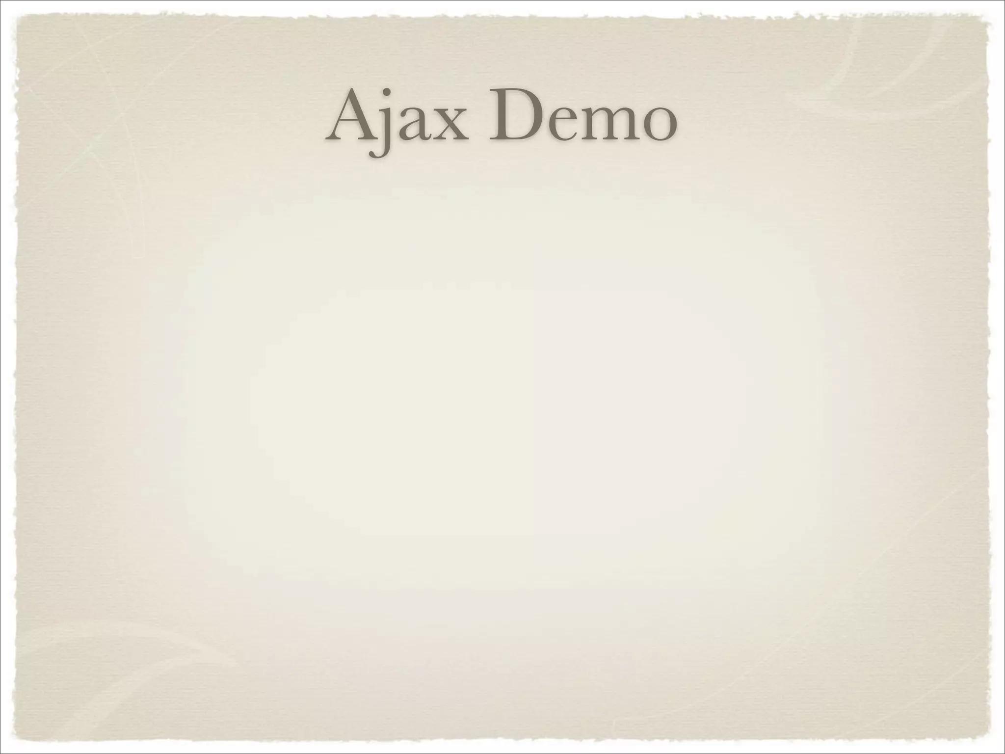 Ajax Demo
 
