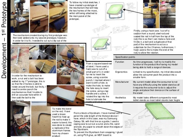 Gcse design and technology portfolio examples image