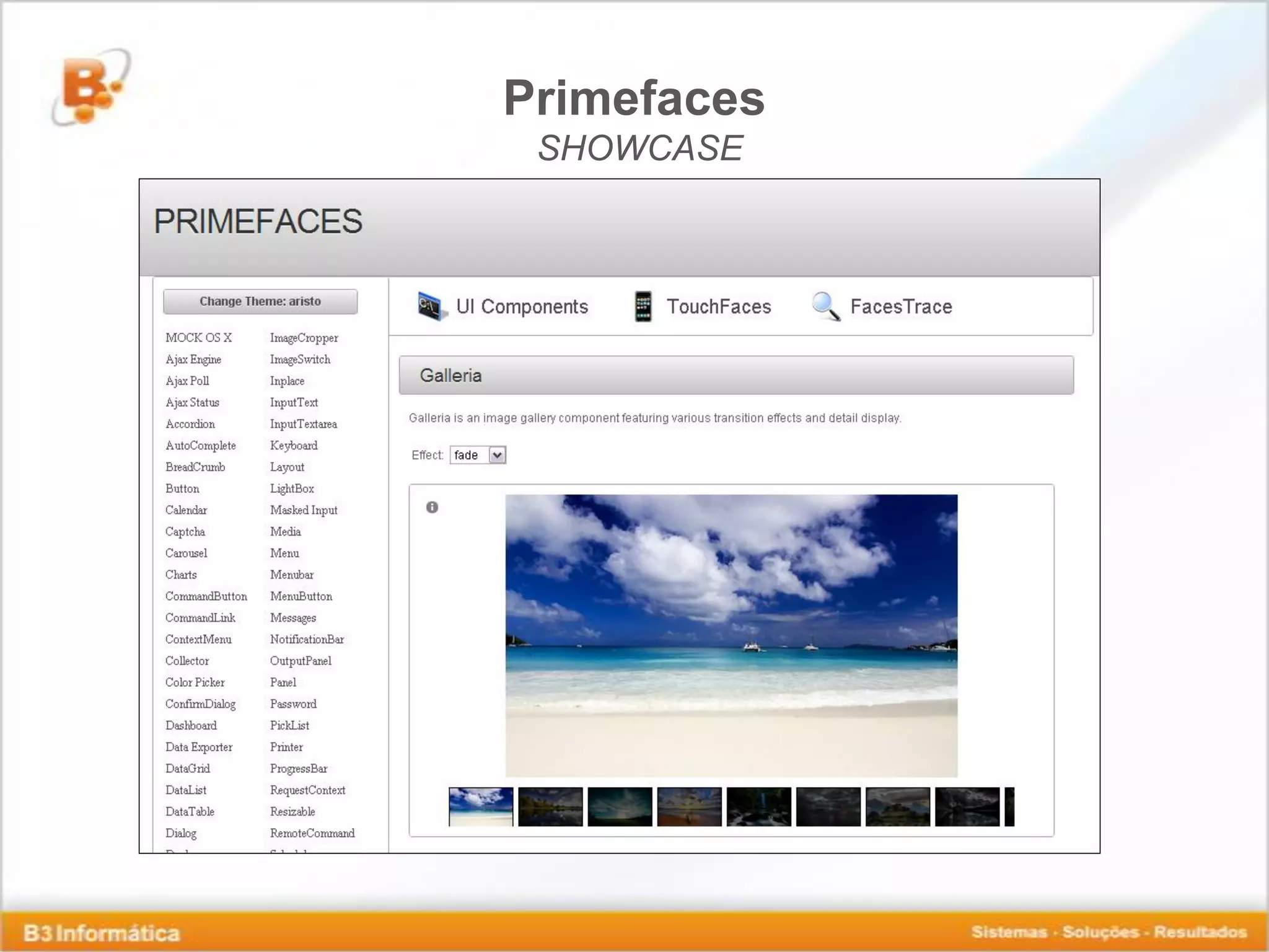 Primefaces SHOWCASE 