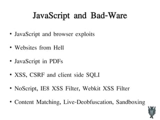 JavaScript From Hell - CONFidence 2.0 2009 | PDF | Web Development ...