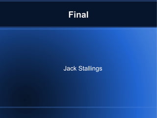 Final Jack Stallings 