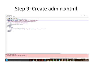 Jsf login logout project | PPTX