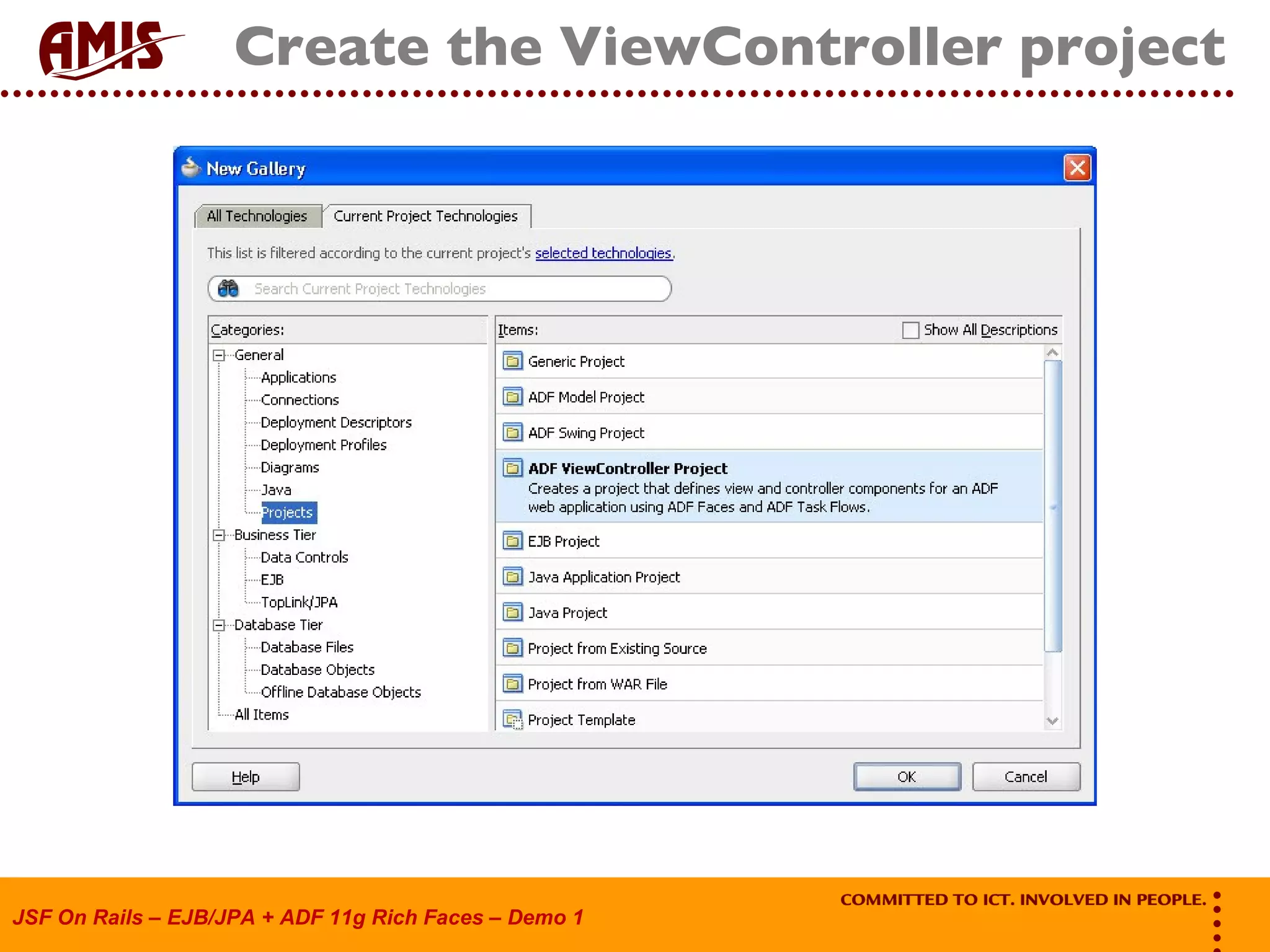Create the ViewController project 