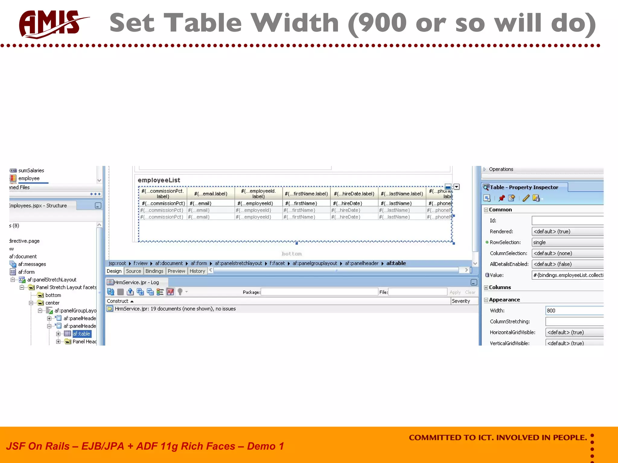 Set Table Width (900 or so will do) 