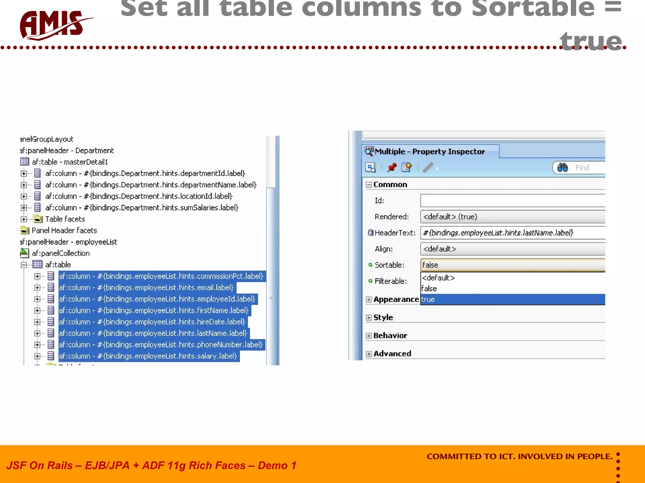 Set all table columns to Sortable = true 