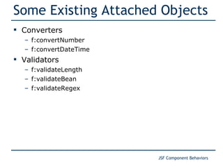 JSF Component Behaviors | PPT