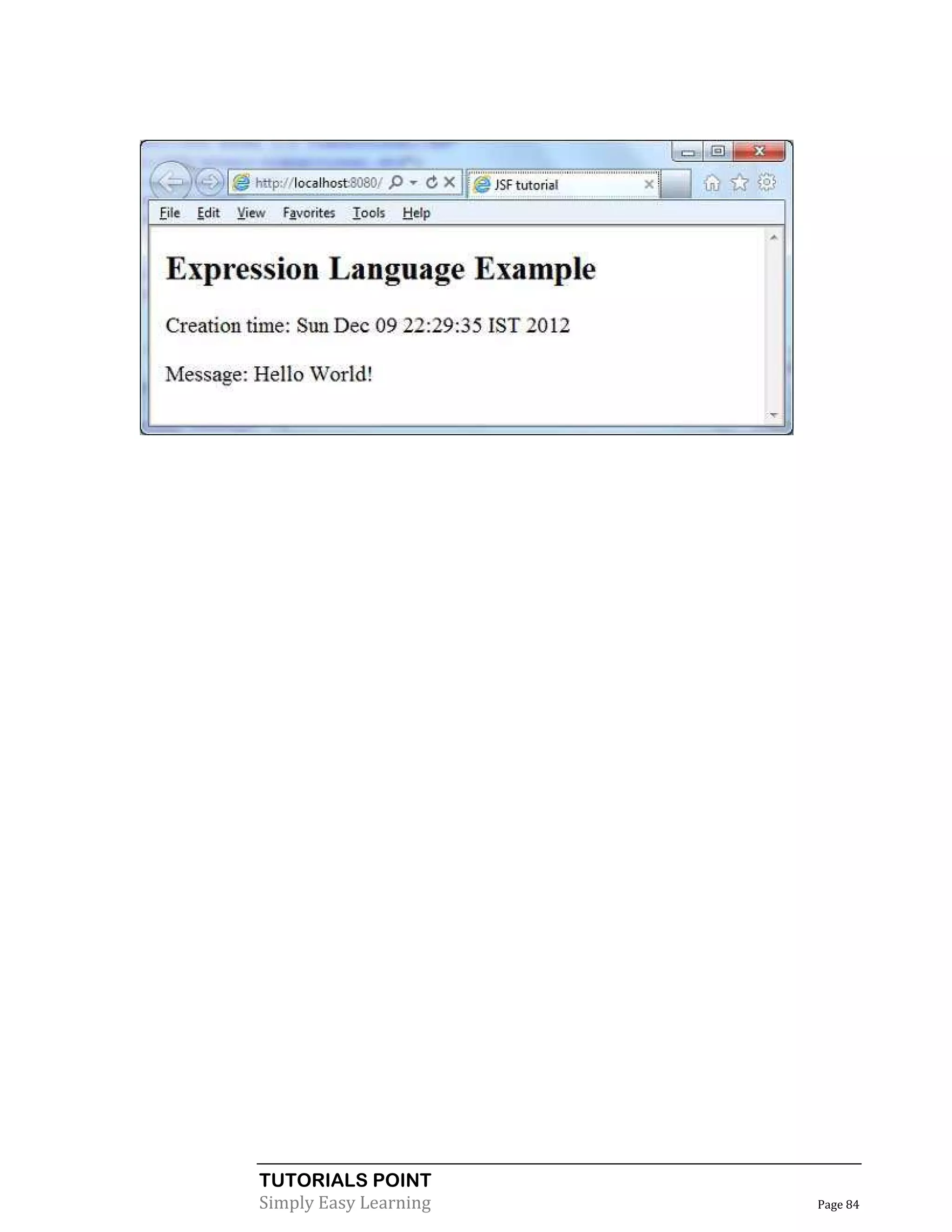 TUTORIALS POINT
Simply Easy Learning   Page 84
 