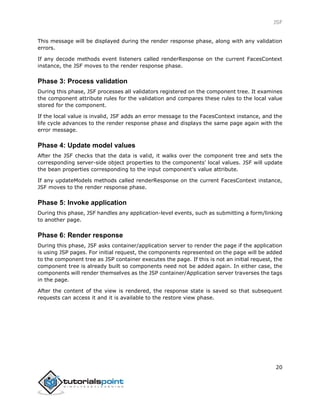 Jsf tutorial | PDF