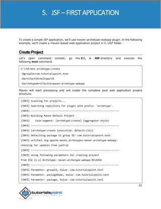 Jsf tutorial | PDF