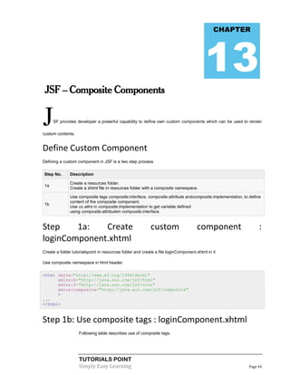 Jsf tutorial | PDF