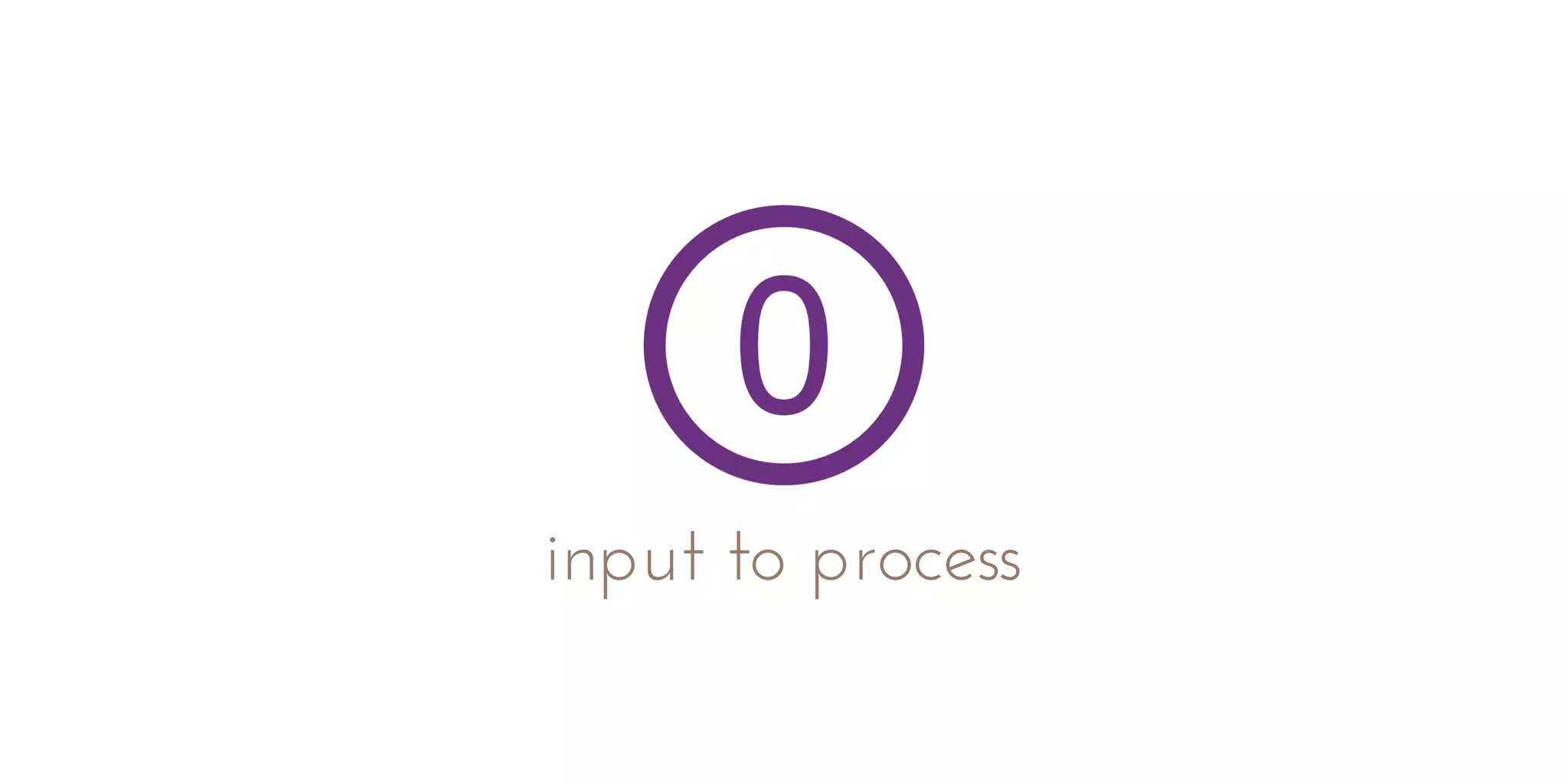 input to process
 