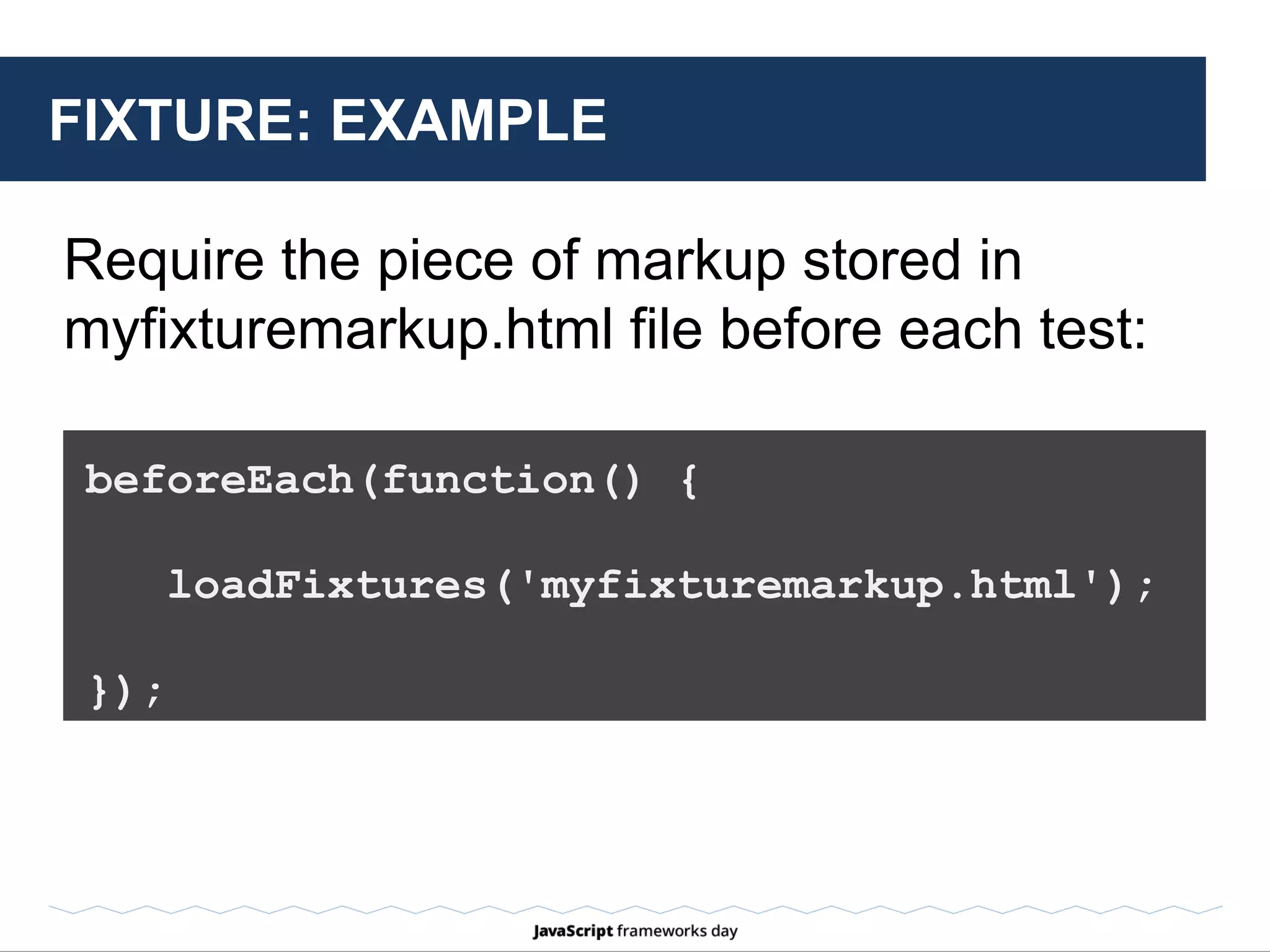 STUB
Method stubs
are functions
with pre-
programmed
behavior.
 