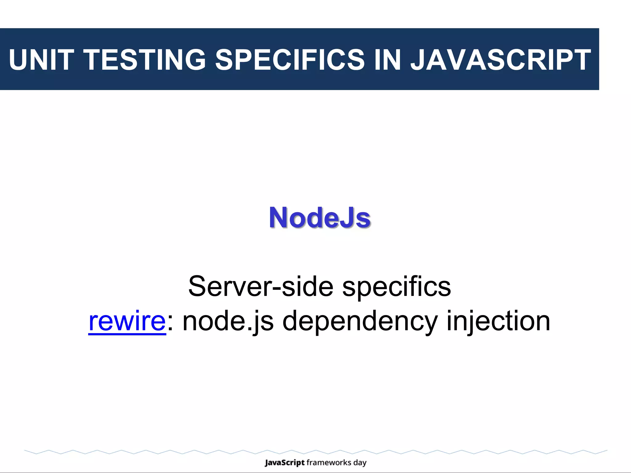 BEST PRACTISES
Fast
Isolated
Consistent
Responsibility
Self-descriptive
No exception Handling
Use assertions when needed
 