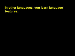 It has powerful features
that allow you
to work around these problems.
자바스크립트는

to work around a

여러분이 이런 문제들을 해결하도록 해주는

problem : 문제를 성공적

강력한 기능들이 있습니다..

으로 다루다.

 