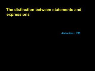 They are the right-hand side of an
assignment, function arguments, etc.

right-hand side : 우측

 