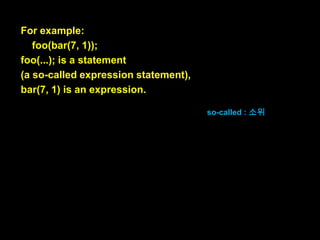 You can use the latter
as a function argument
(but not the former):
myFunction(y >= 0 ? y : -y)
후자는 함수의 인자로 사용할 수 있지만

the latter : 후자

(전자는 함수의 인자로 사용할 수 없습니다):

the former : 전자

 