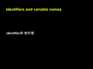 There are
compound assignment operators
such as +=.
+= 와 같은
복합 할당 연산자가 있습니다.

operations such as
(A) : (A)와 같은 연산자.

 