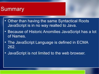 JavaScript Introduction | PPT
