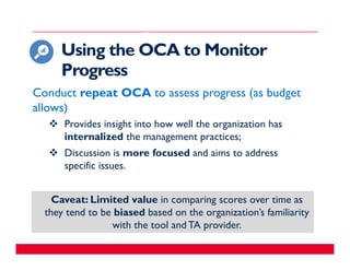 The Organizational Capacity Assessment Tool | PDF