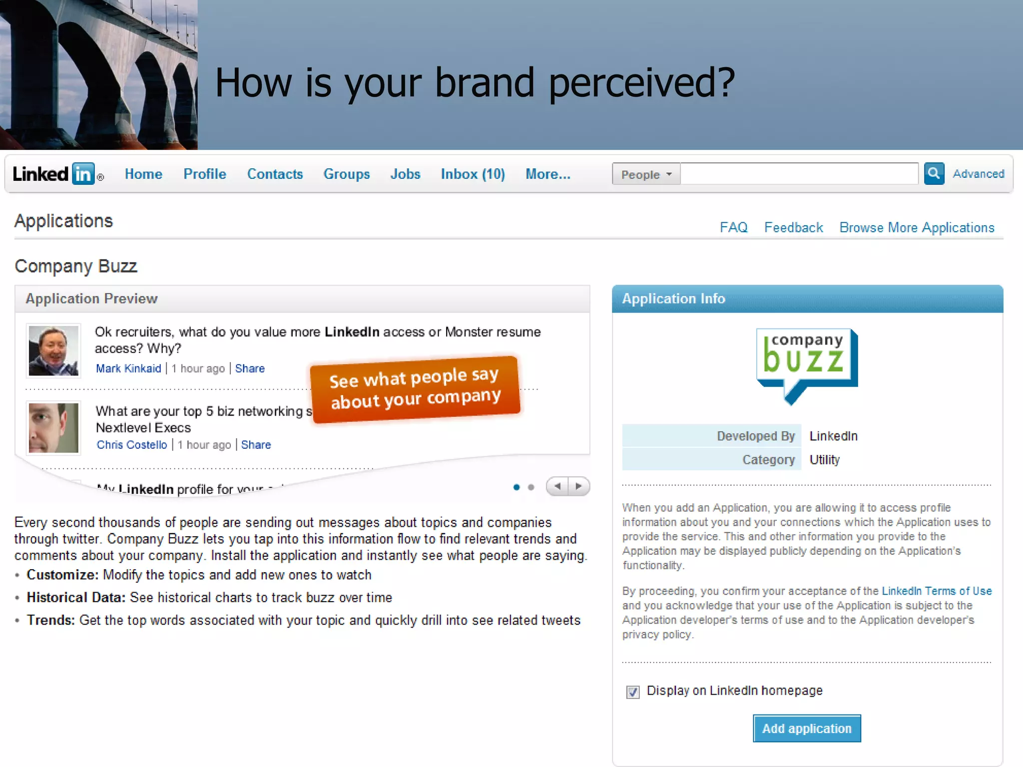 How is your brand perceived? 