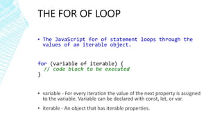 JavaScript Basics | PPTX