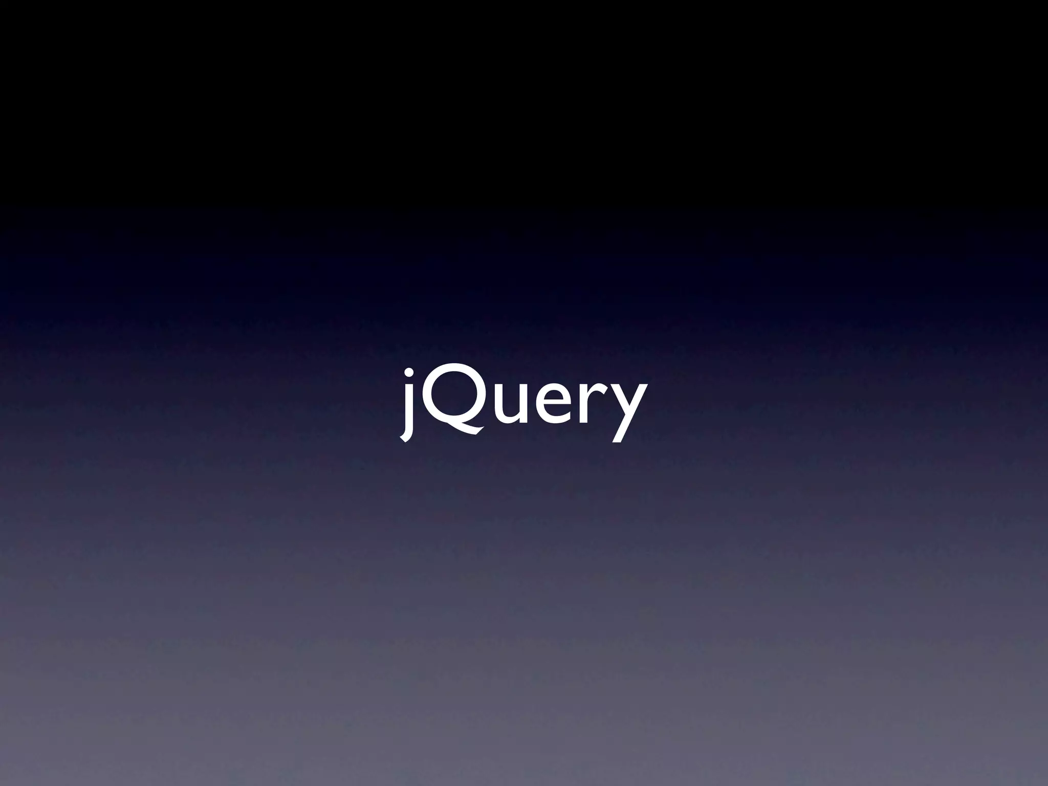 jQuery 