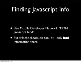 Javascript - How to avoid the bad parts | PPT
