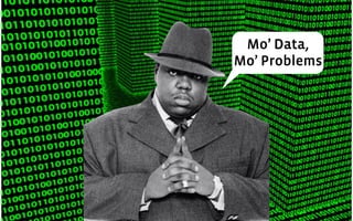 Mo’ Data,
Mo’ Problems
 