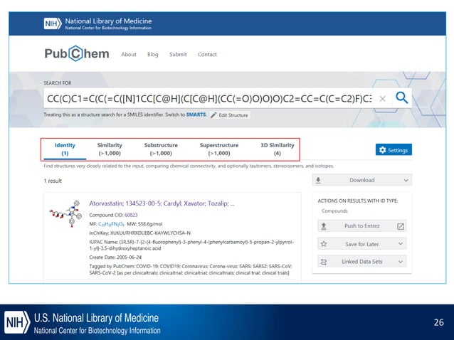 Api Call Example Pubchem PubChem: a public chemical information resource for big data chemistry ...