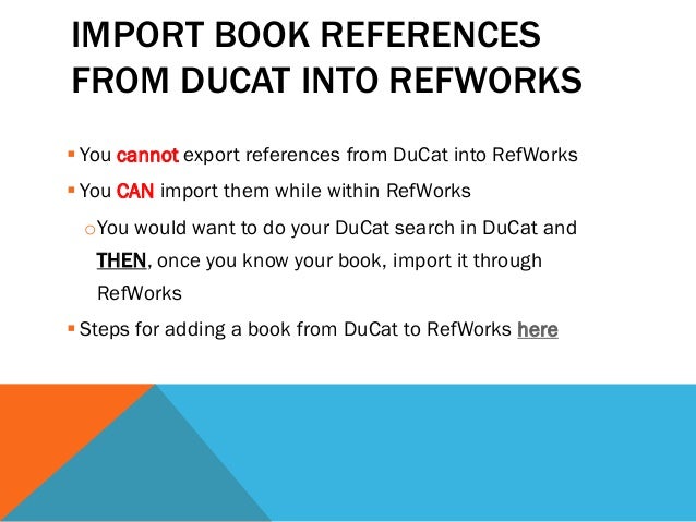 RefWorks for APA Citation Style