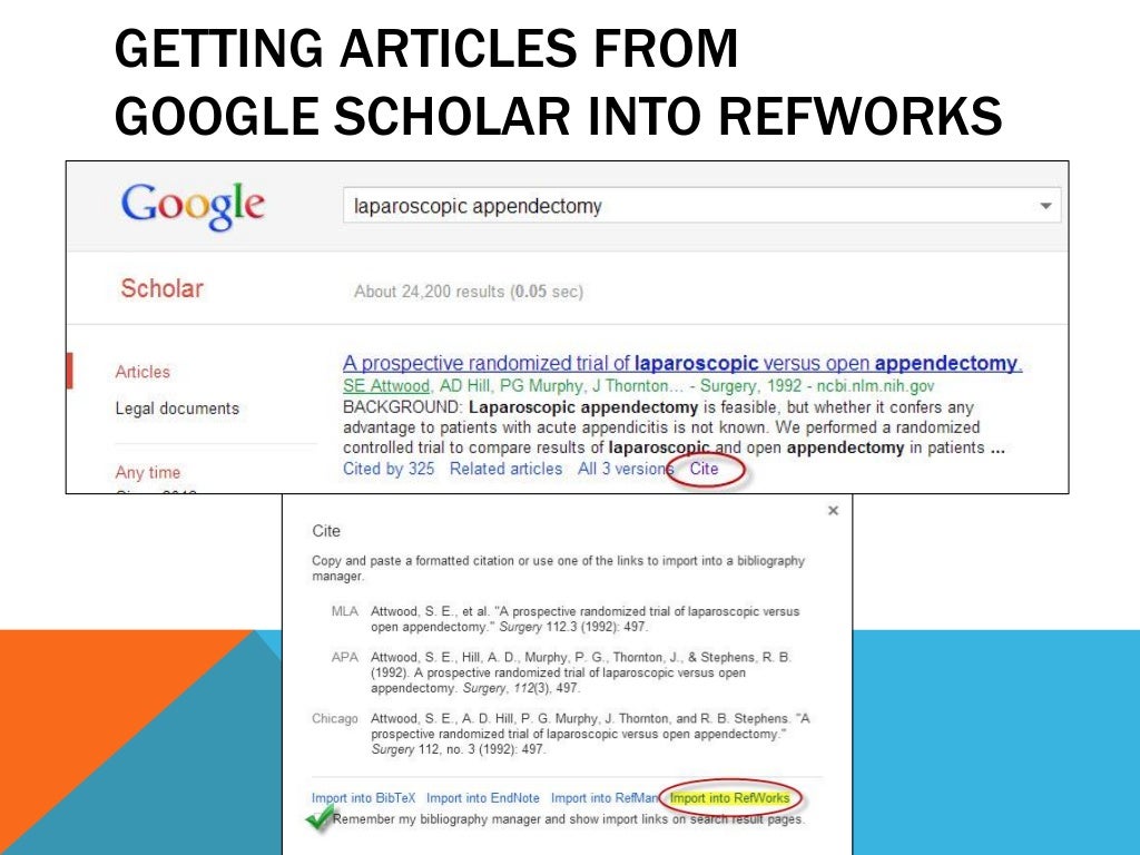 RefWorks for APA Citation Style