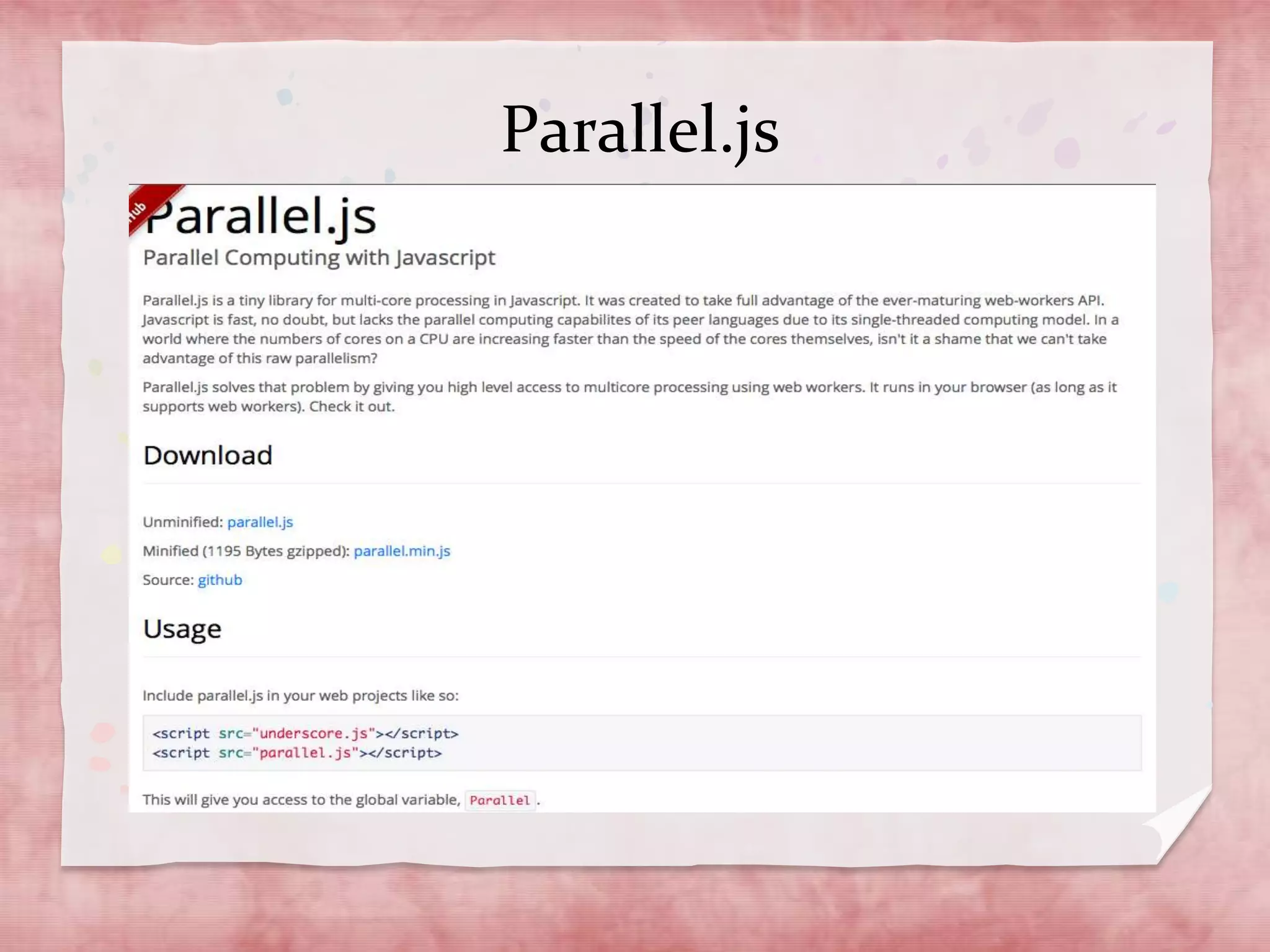 Parallel.js
 