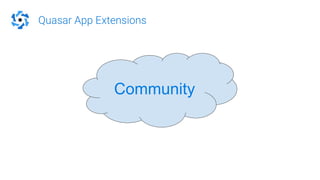 Quasar App Extensions
Community
 