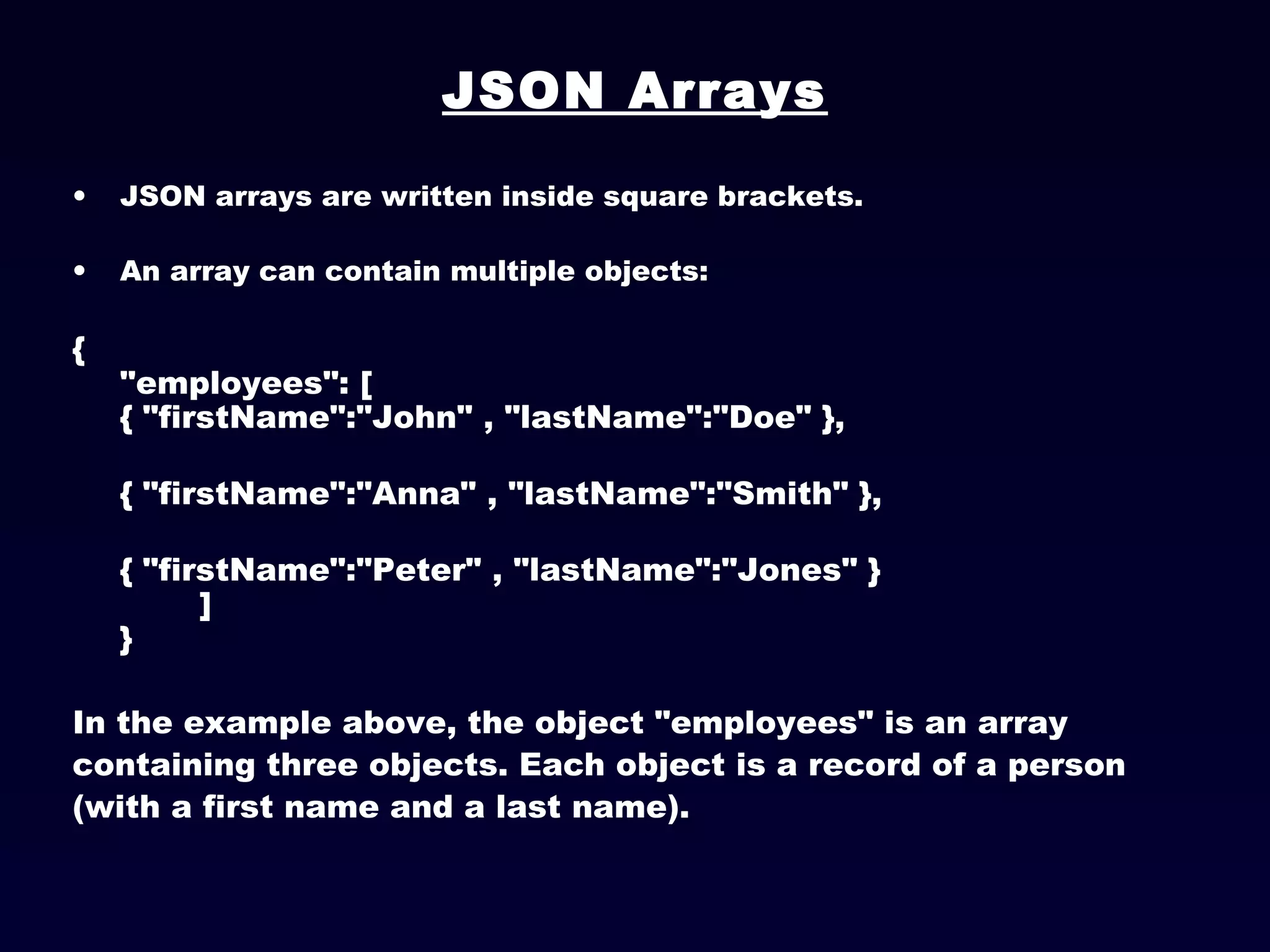 JavaScript Object Notation (JSON) | PPT