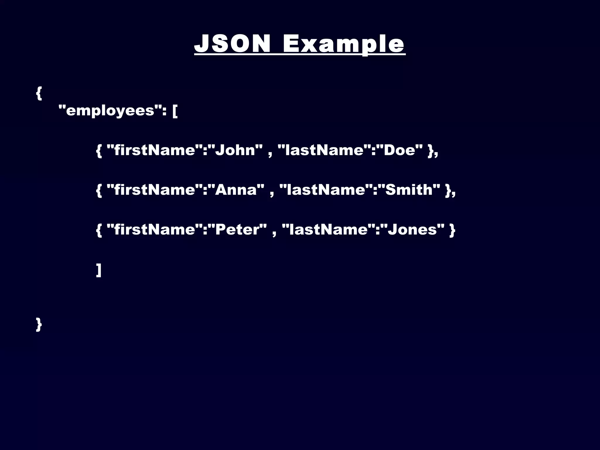 JavaScript Object Notation (JSON) | PPT