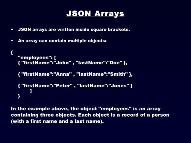 JavaScript Object Notation (JSON) | PPT