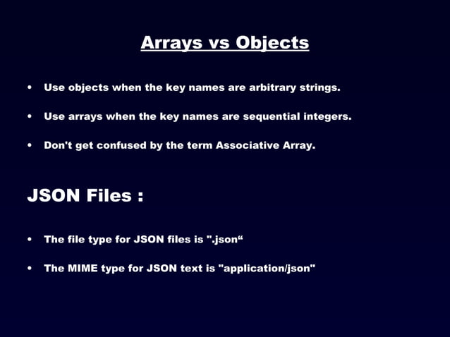 JavaScript Object Notation (JSON) | PPT