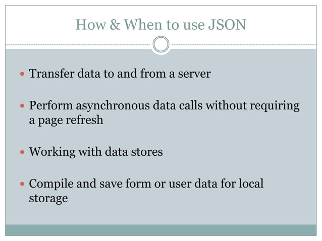 JSON: The Basics | PPT